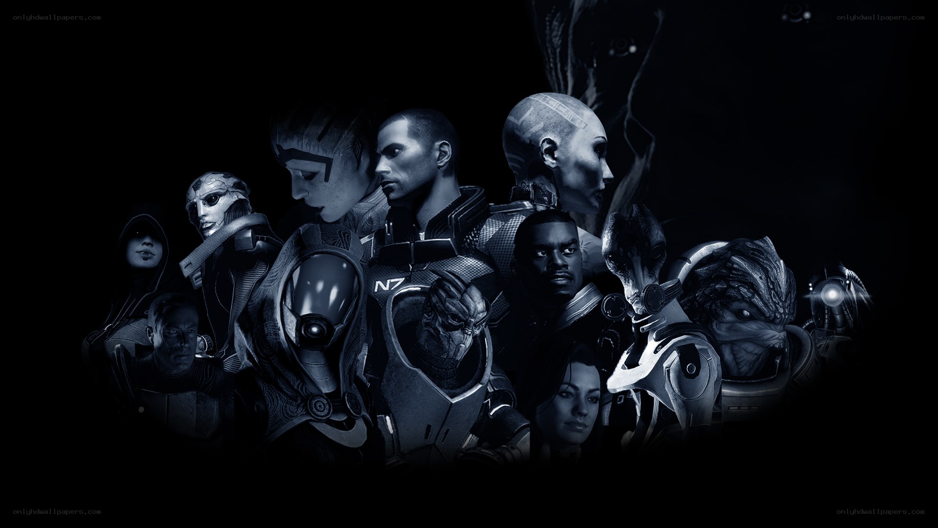 Mass Effect character lineup