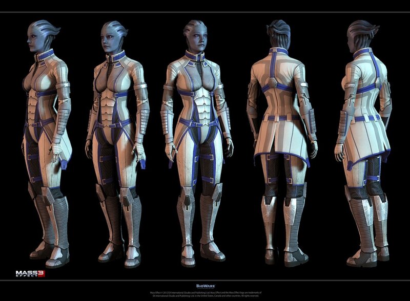 Mass Effect character model sheet