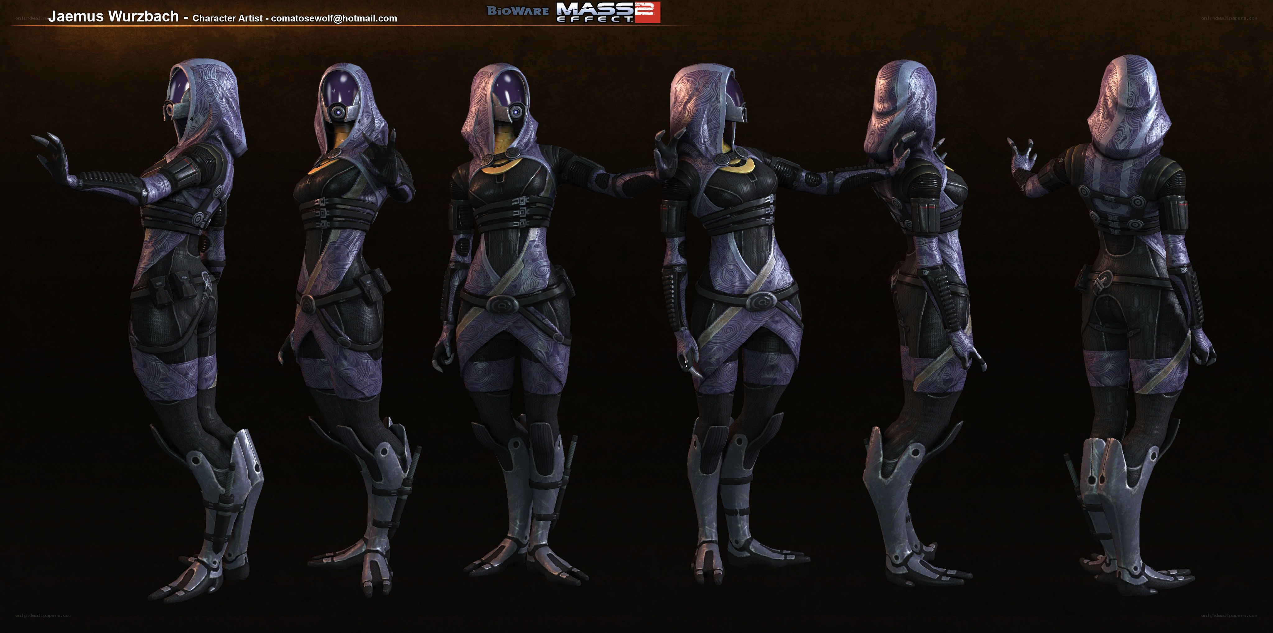 Mass Effect character model sheet