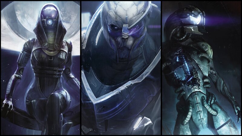 Mass Effect character portraits