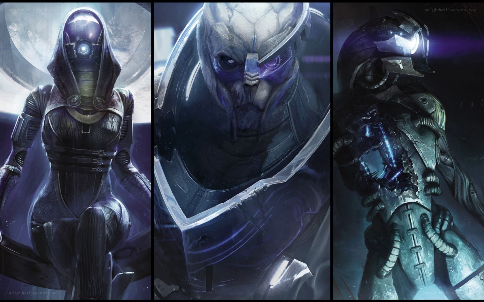 Mass Effect character portraits