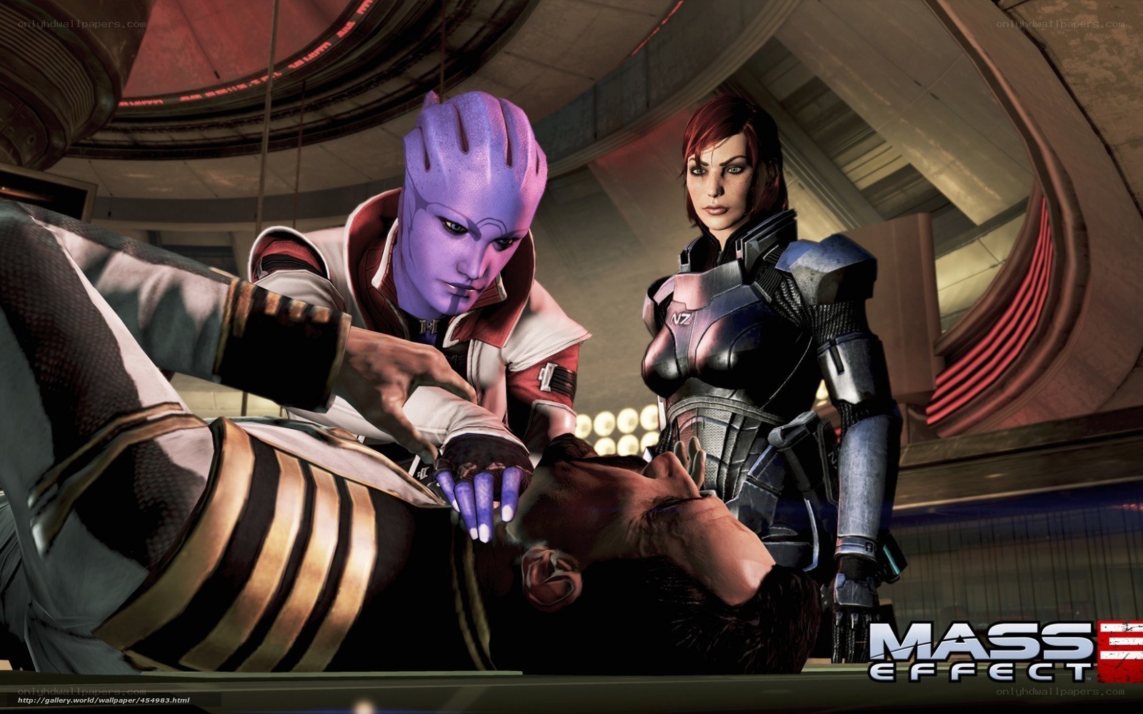 Mass Effect character scene