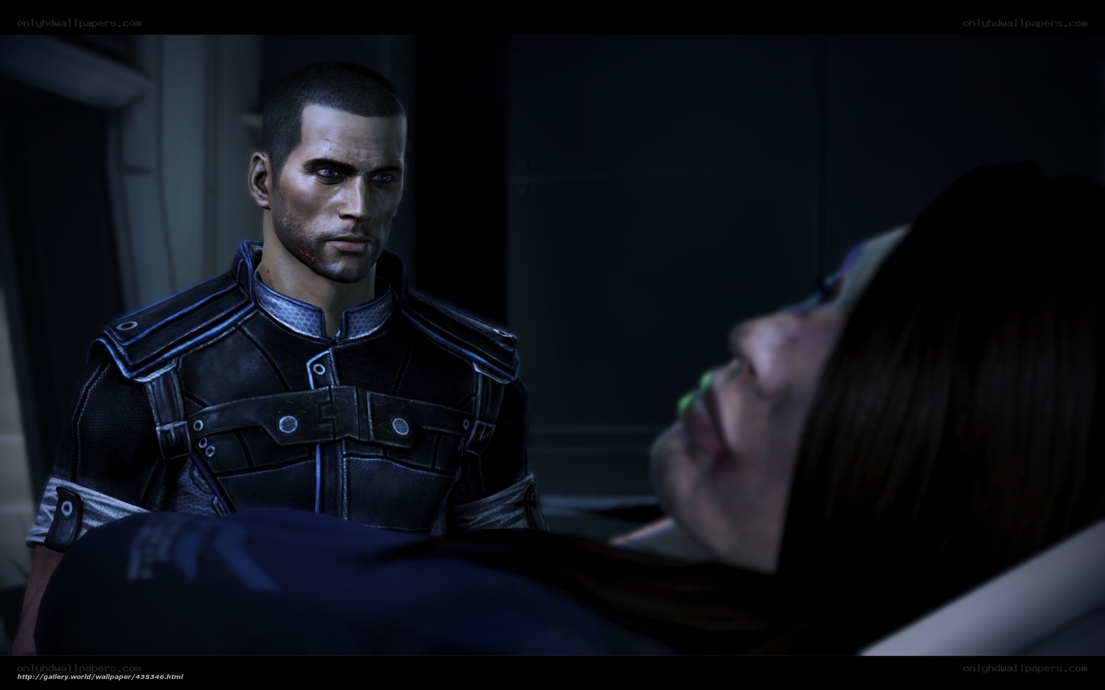 mass effect character scene