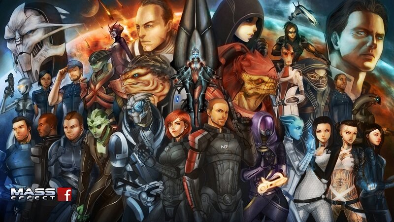 Mass Effect Characters — Blue, Dramatic