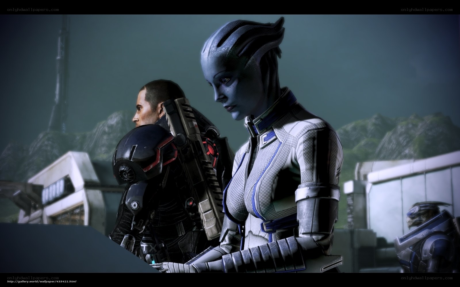 Mass Effect characters in combat gear