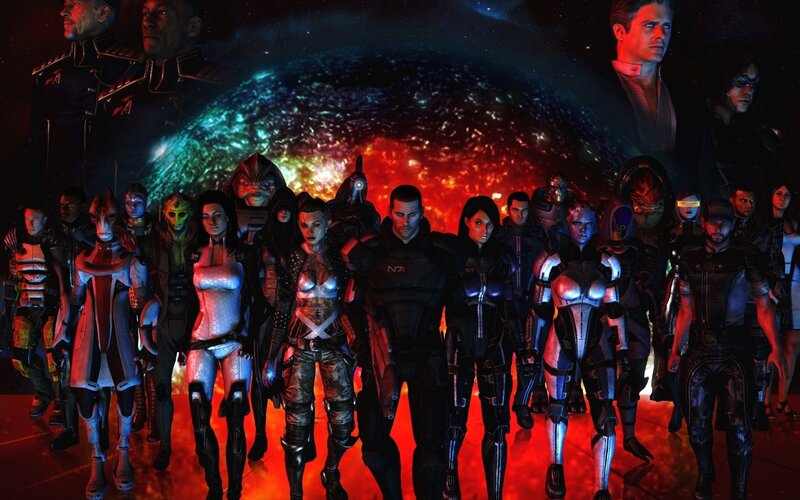 Mass Effect characters lineup