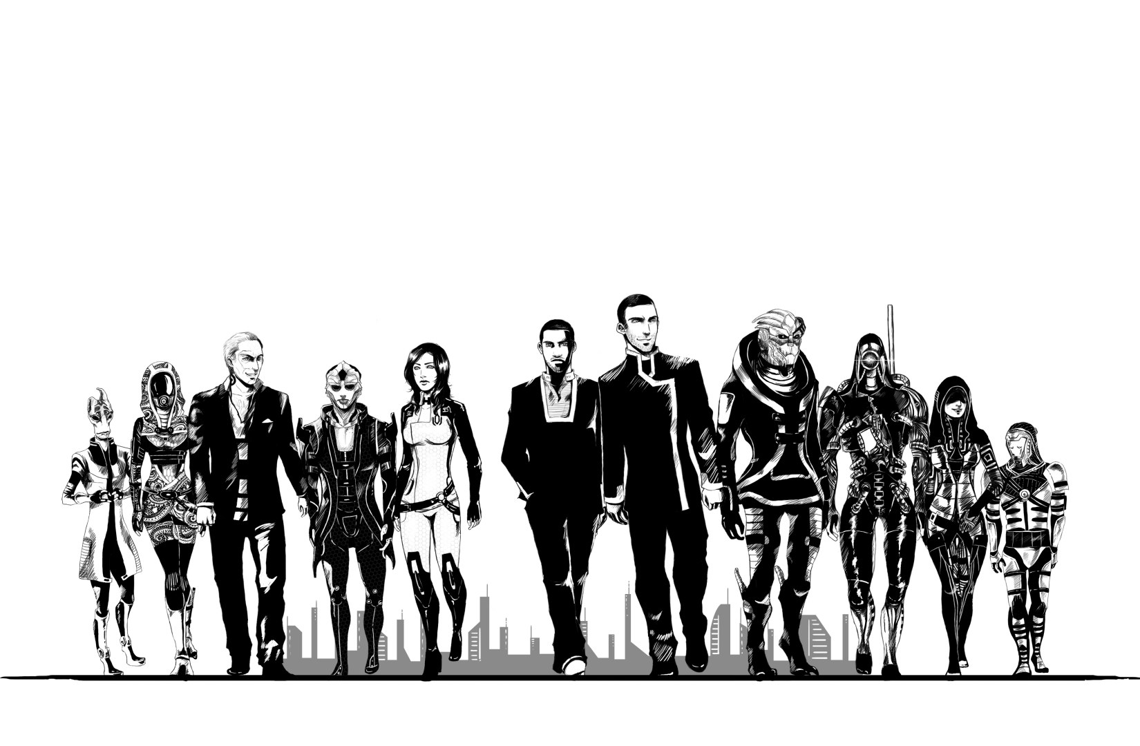 mass effect characters lineup