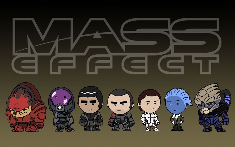 Mass Effect chibi characters
