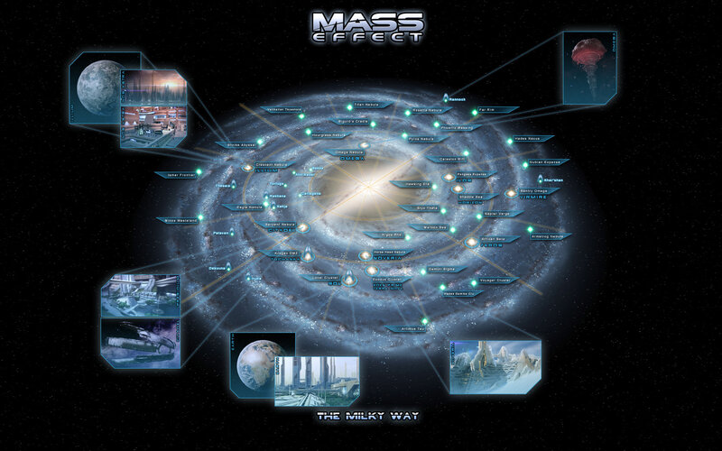 Mass Effect galaxy map