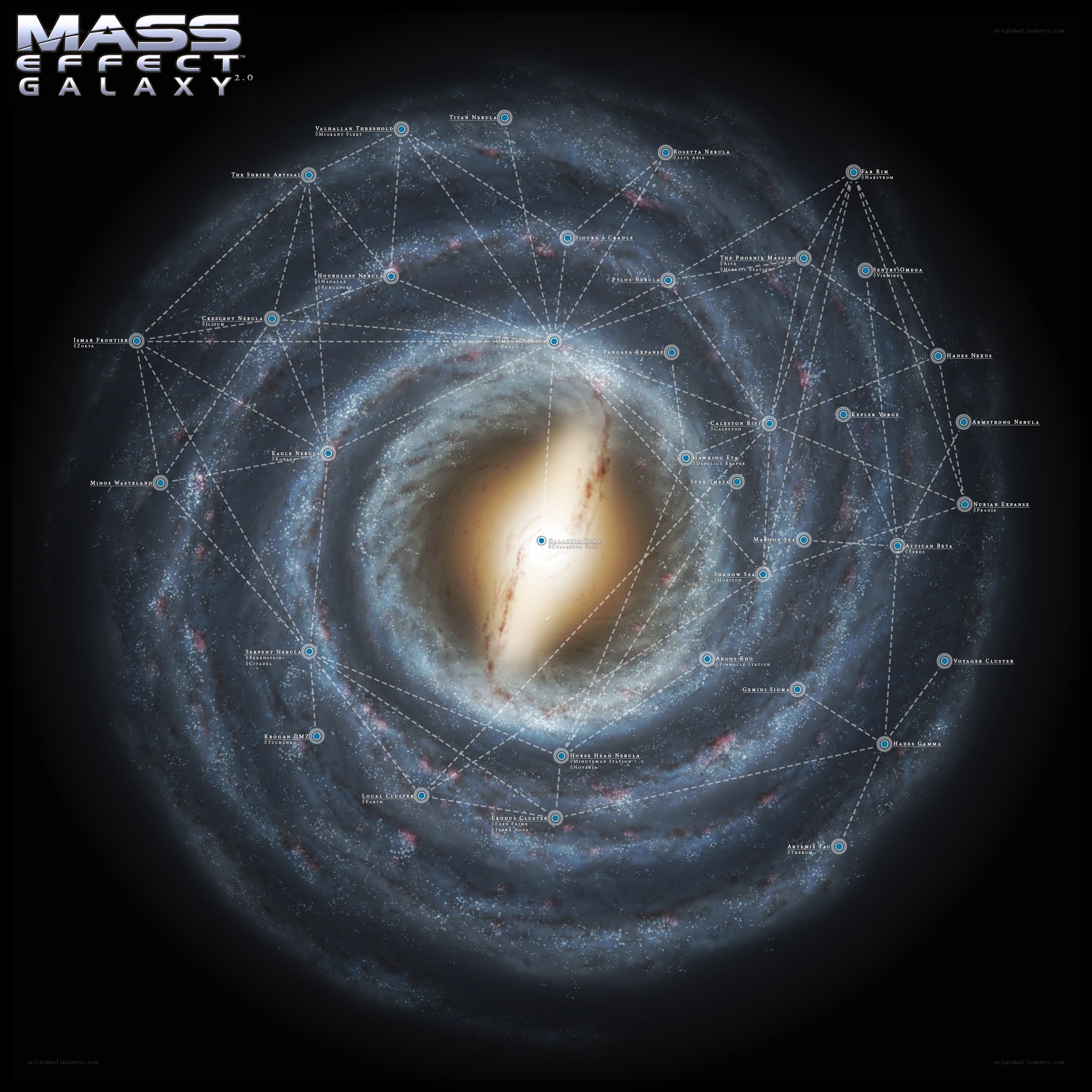 Mass Effect Galaxy Map