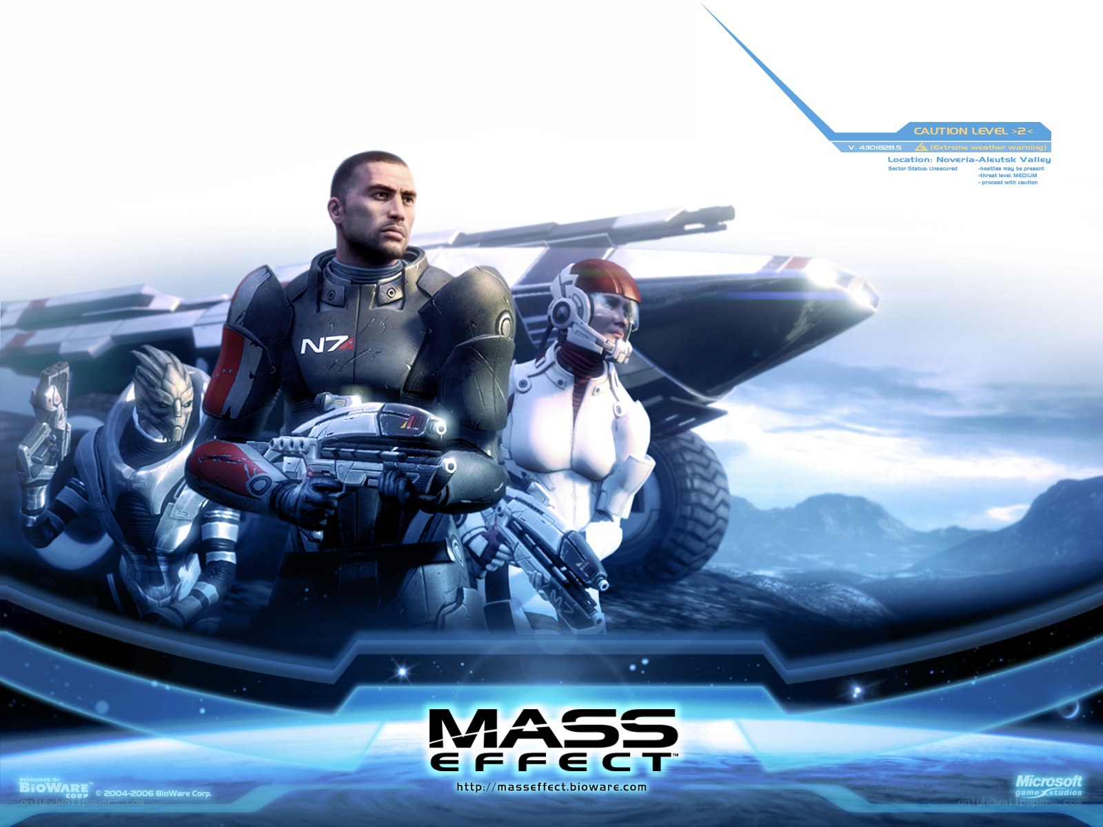 Mass Effect game promotional art