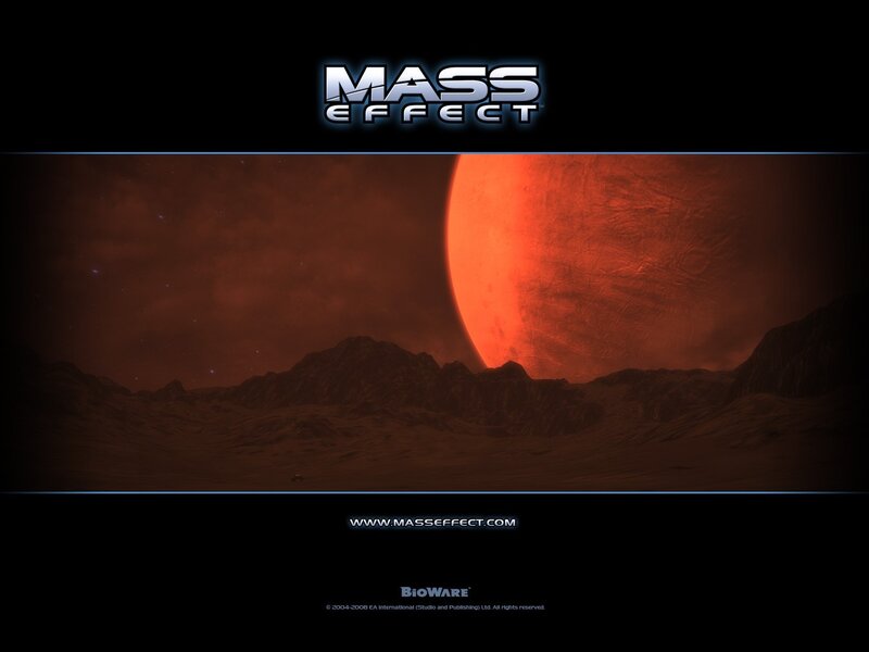 Mass Effect game title screen