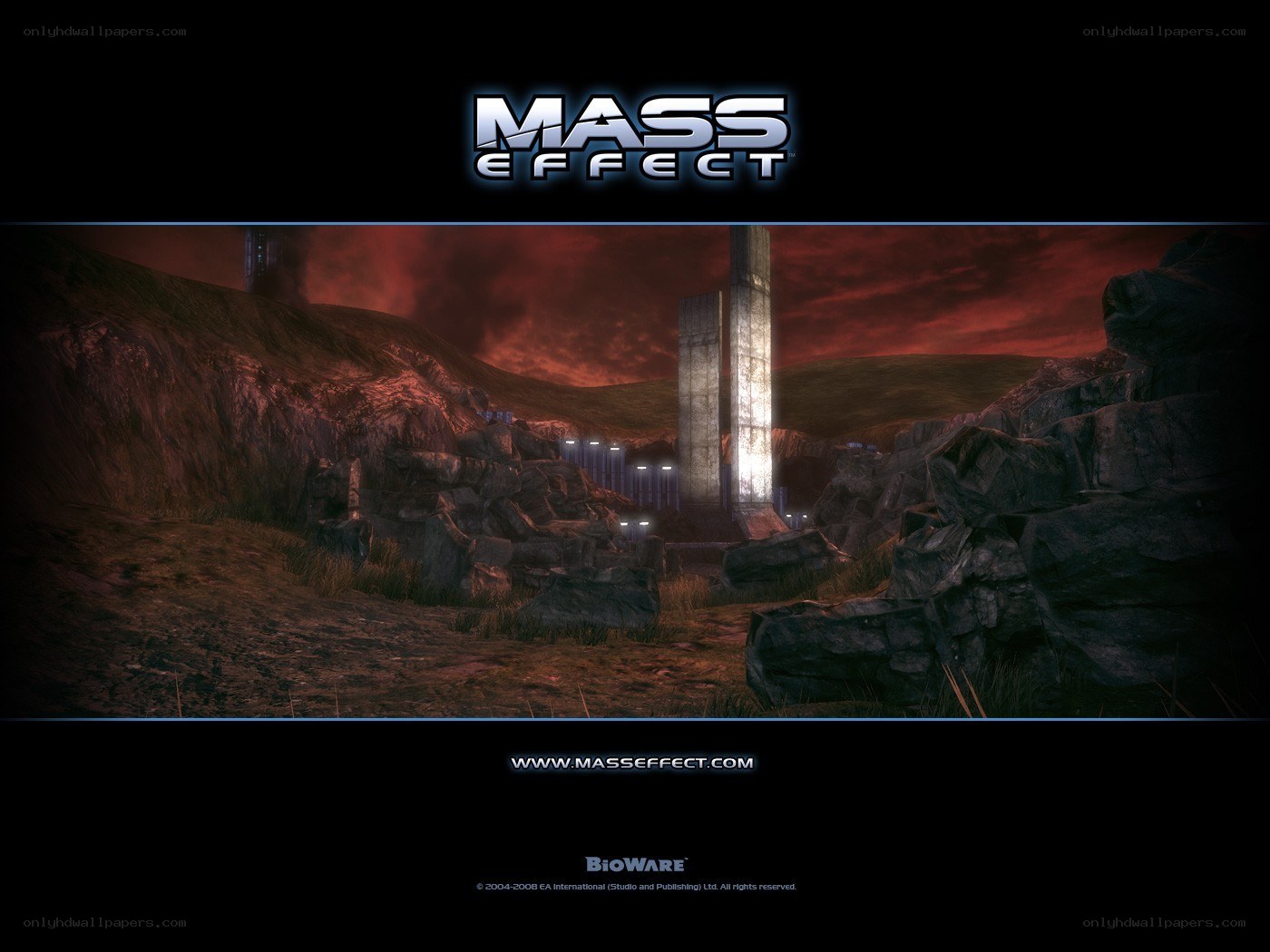 Mass Effect game title screen