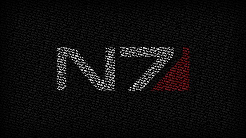 Mass Effect text pattern
