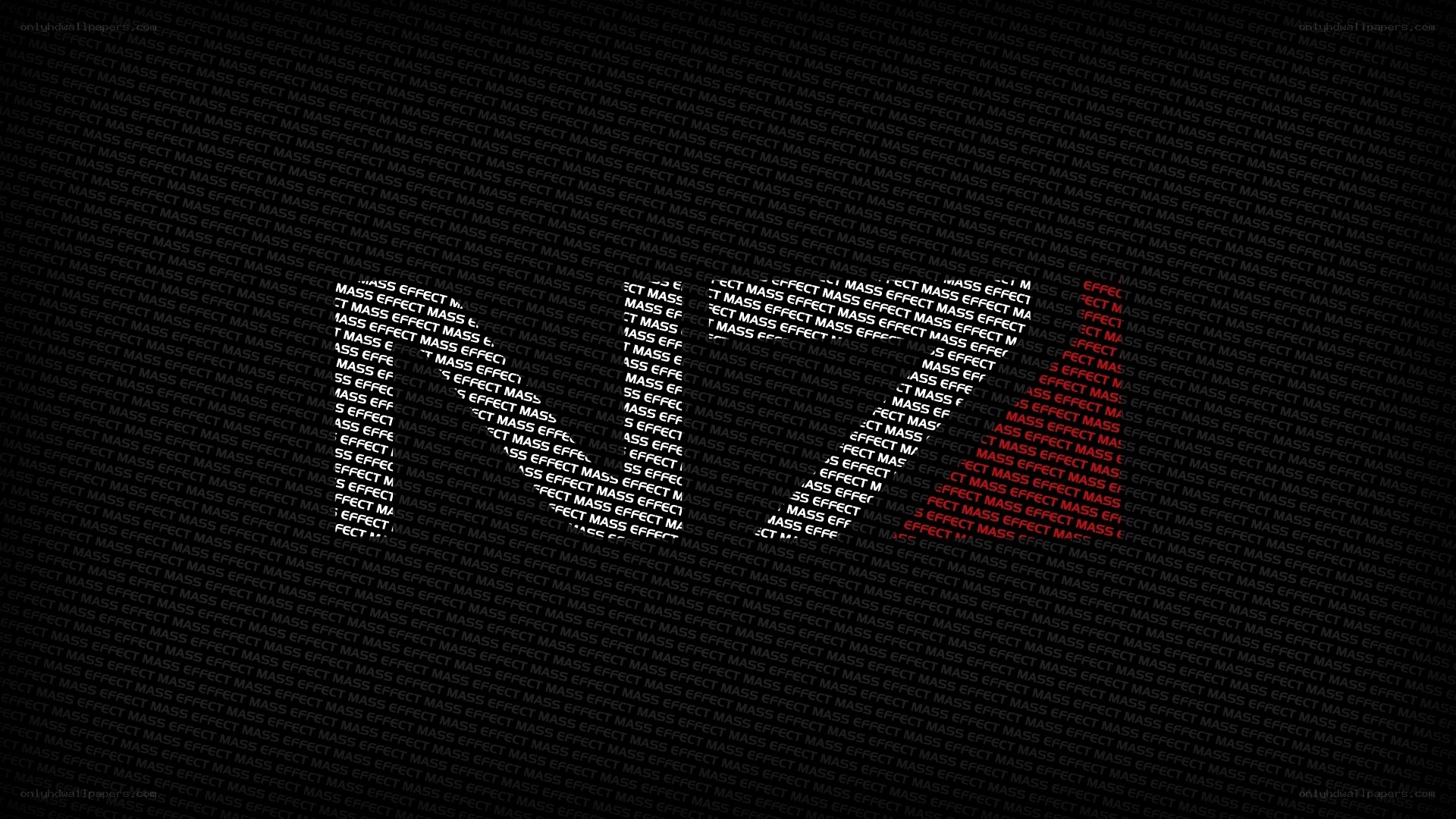Mass Effect text pattern