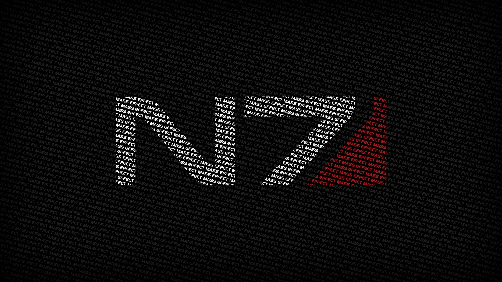 Mass Effect text pattern