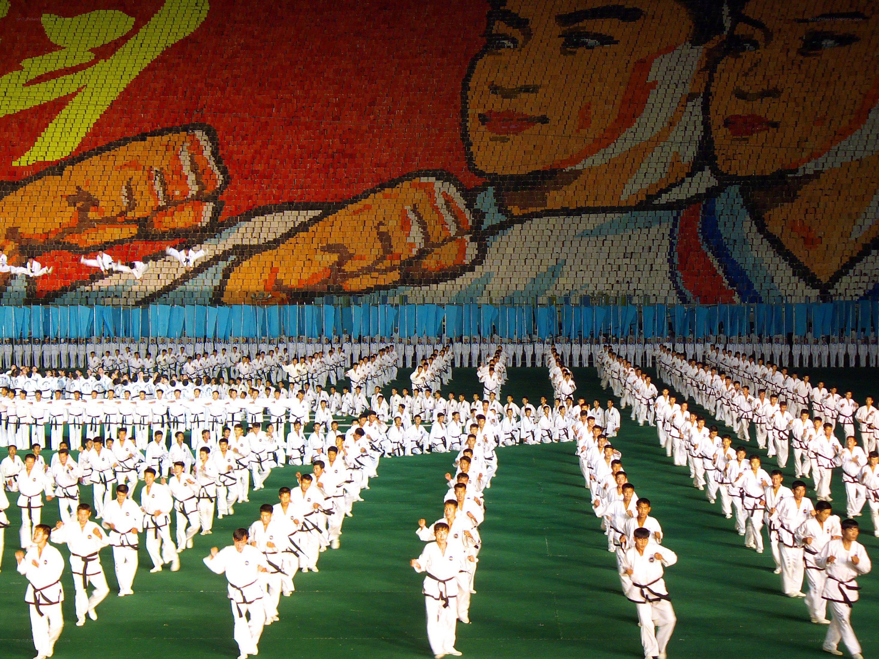 Mass martial arts performance