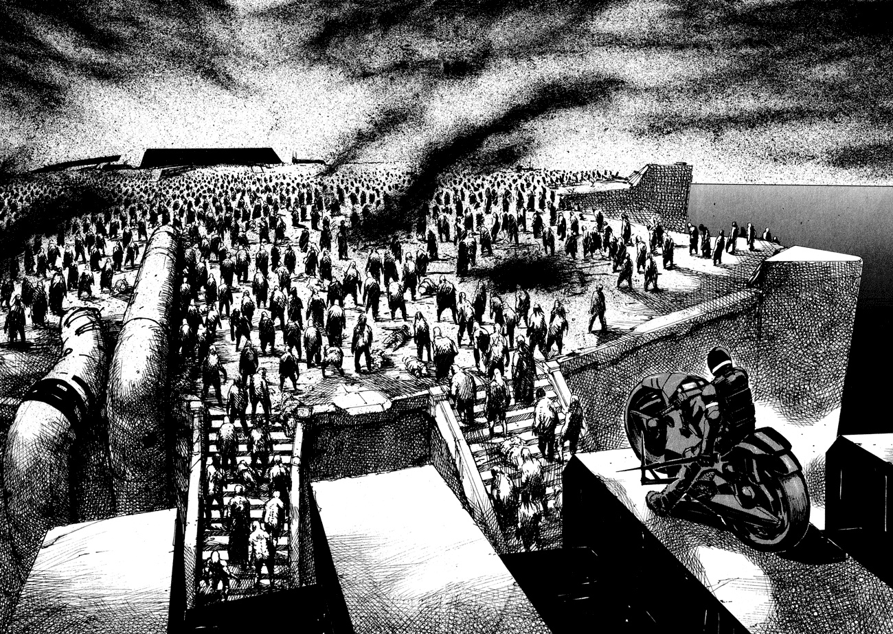 mass migration scene