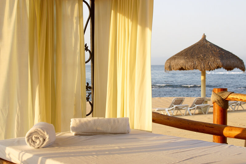 Massage Table on Beach