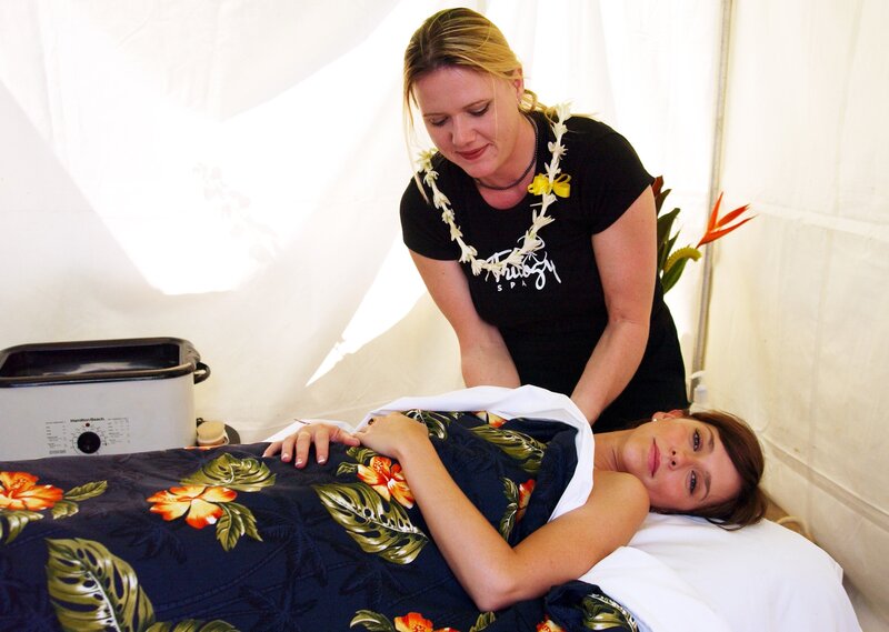 Massage therapy session