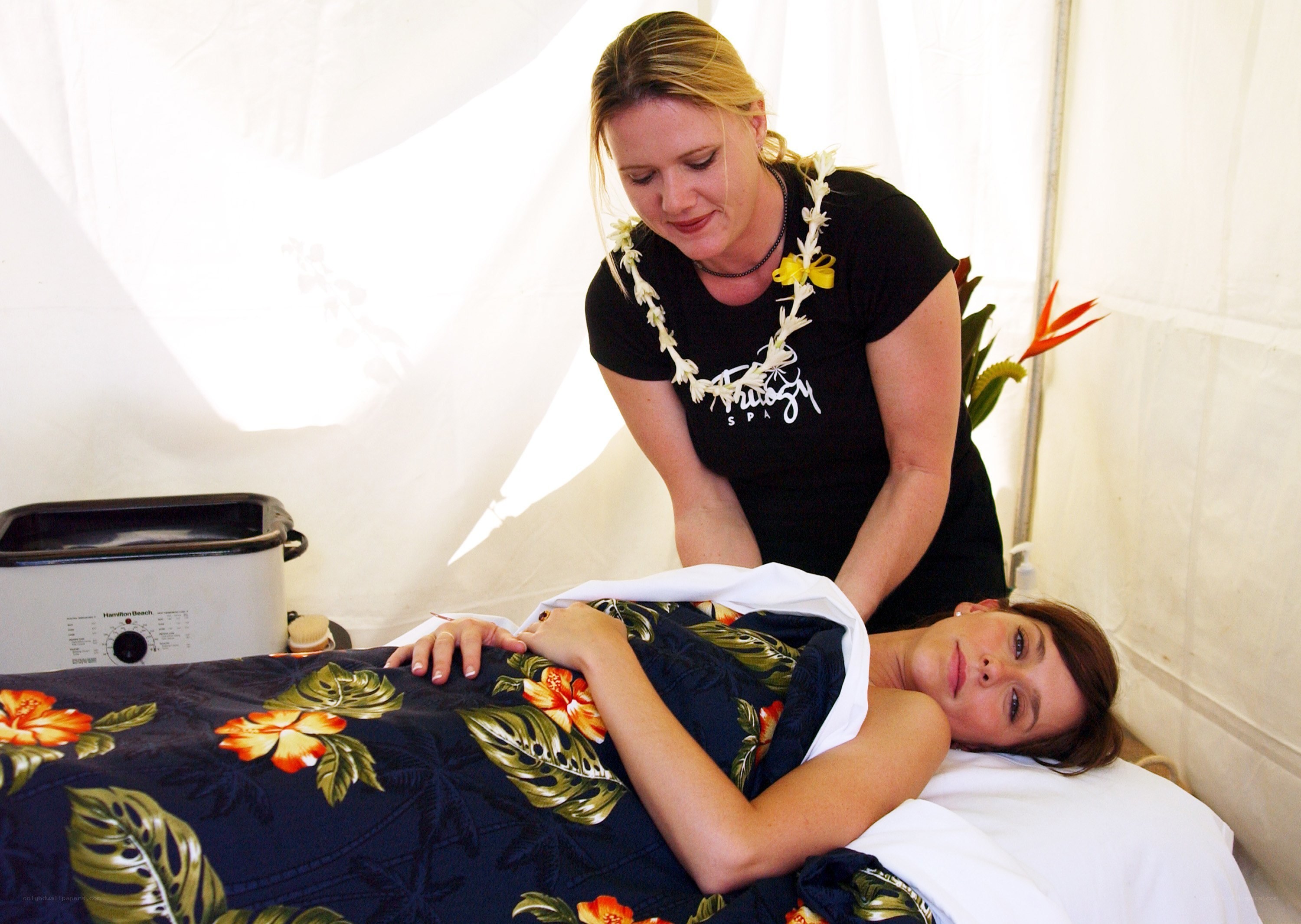 Massage therapy session