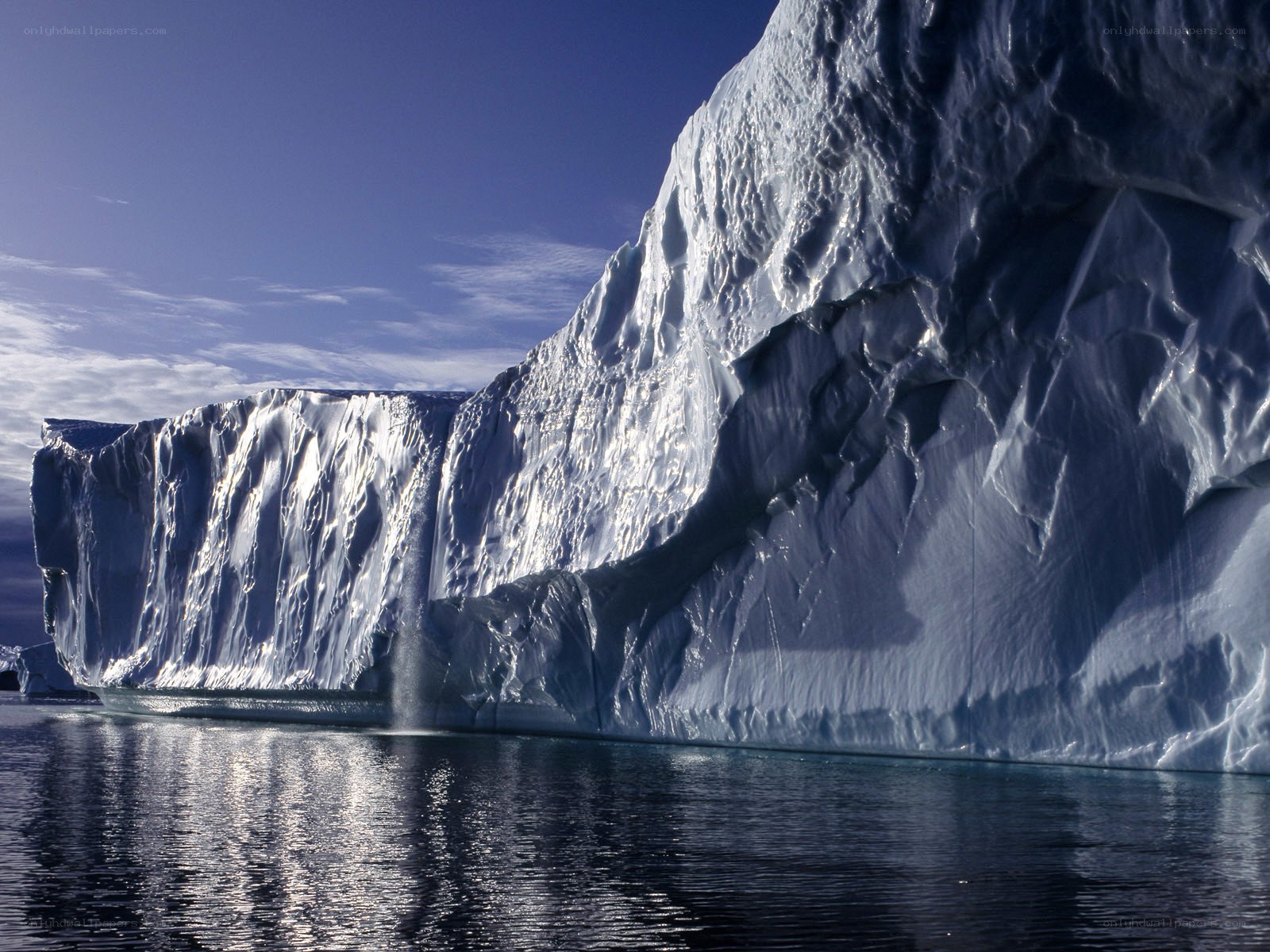 Massive iceberg in calm waters