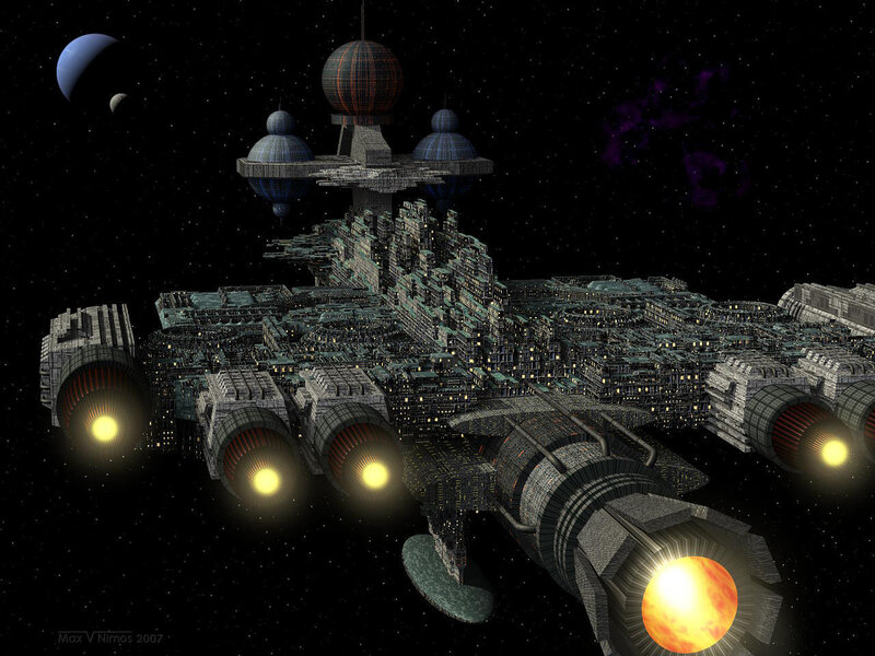 Massive Space Station — Black