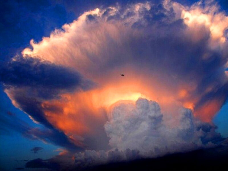 Massive Storm Cloud — Blue