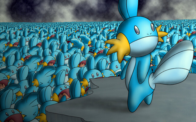 Massive swarm of Mudkip