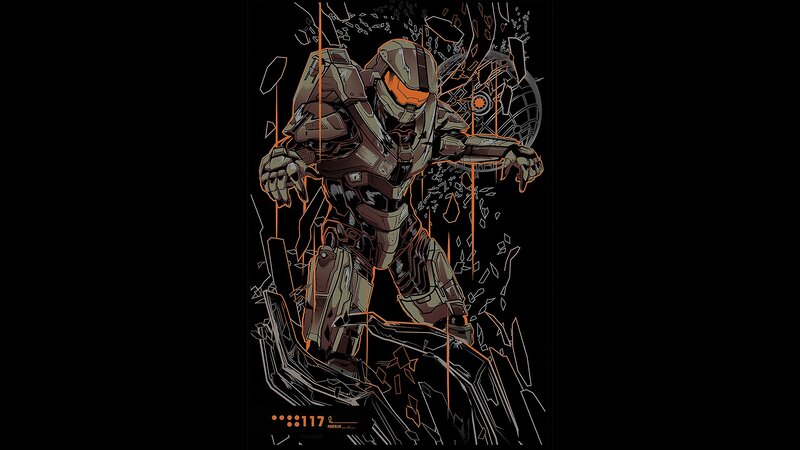 Master Chief breaking through