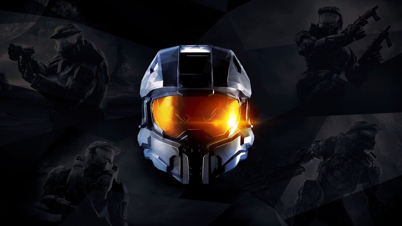 Master Chief Helmet — Black, Dramatic, Night