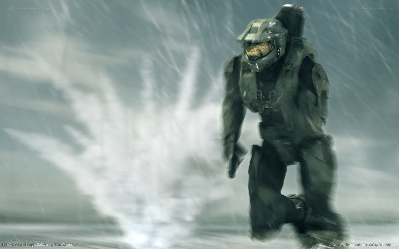 Master Chief in a storm