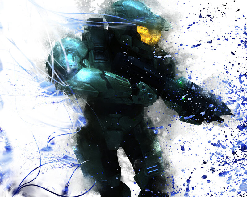 Master Chief in action
