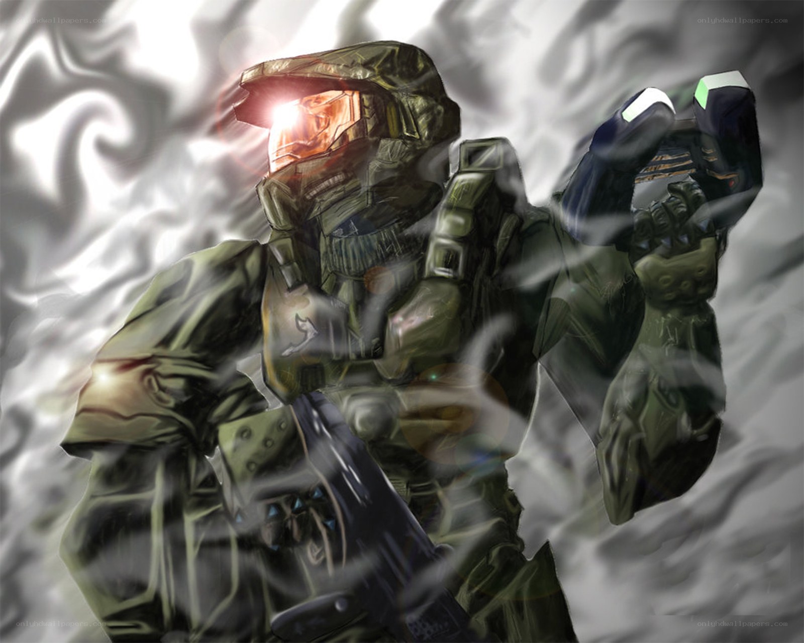 Master Chief in combat