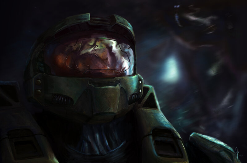Master Chief in dark armor