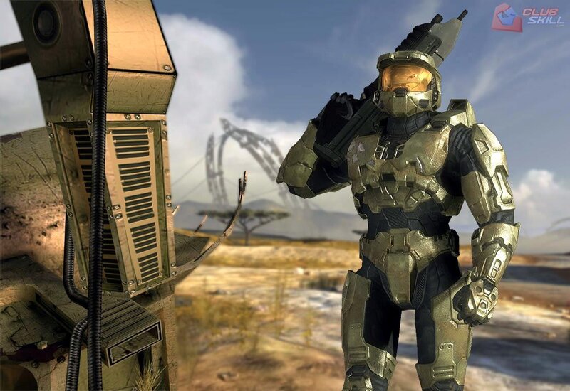 Master Chief in desert landscape