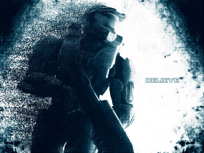 Master Chief in digital storm