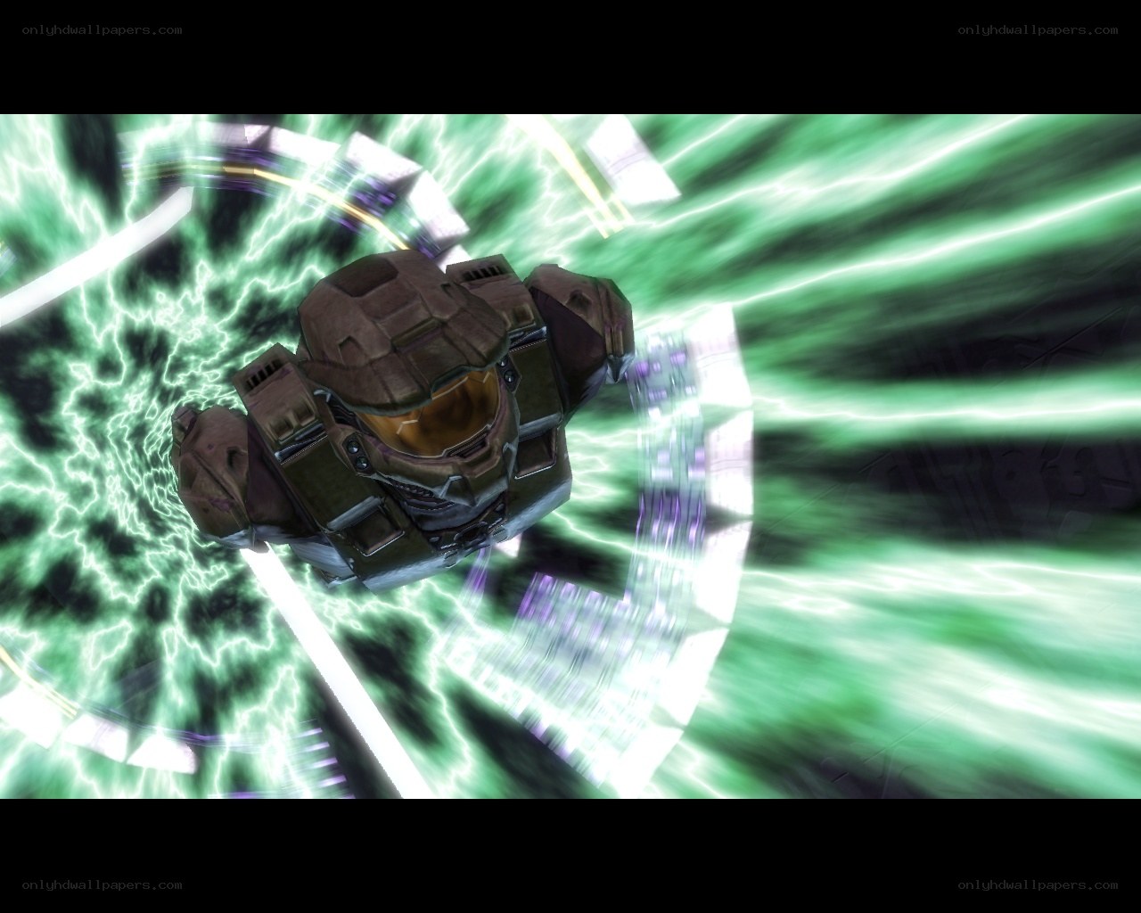 Master Chief in energy field
