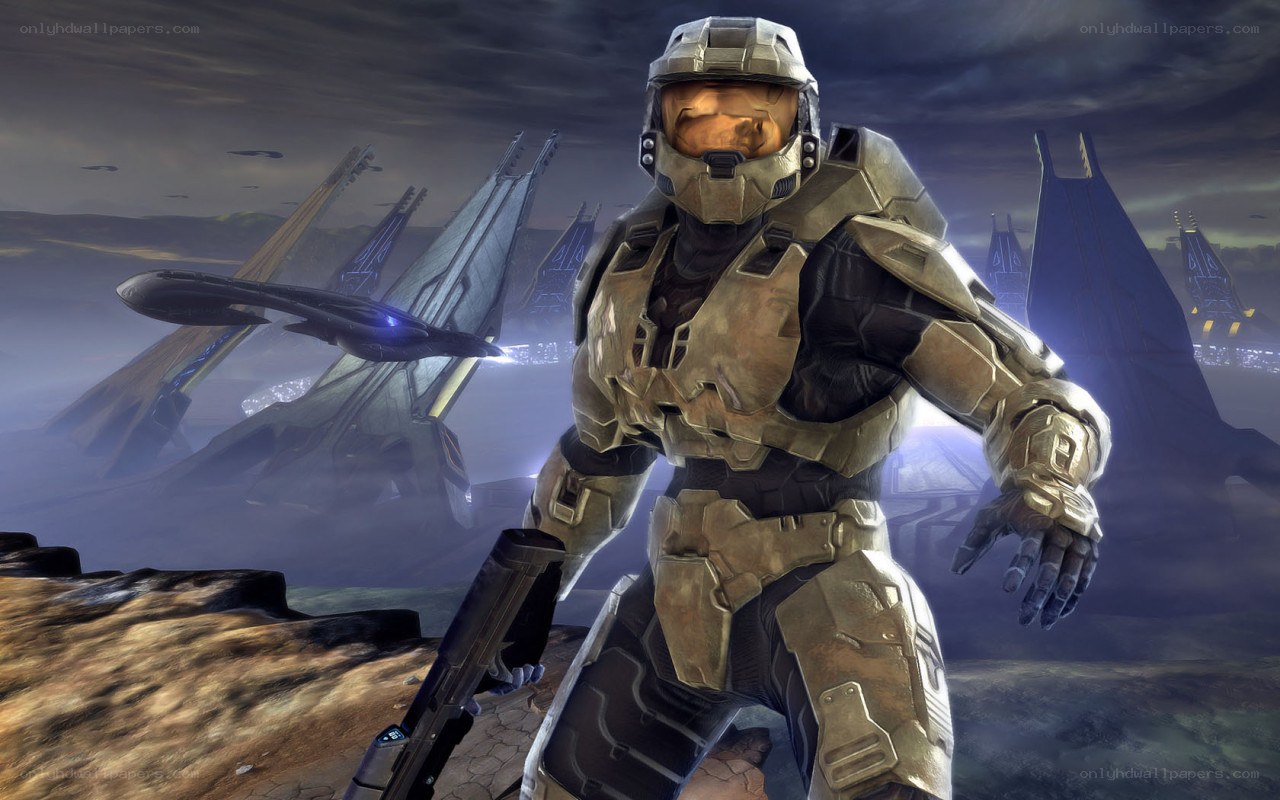 Master Chief in futuristic armor