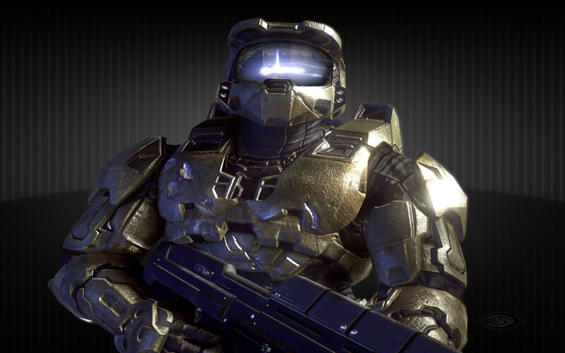 Master Chief in gold armor