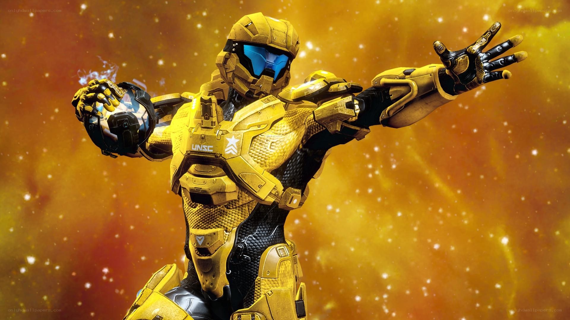 Master Chief in golden armor