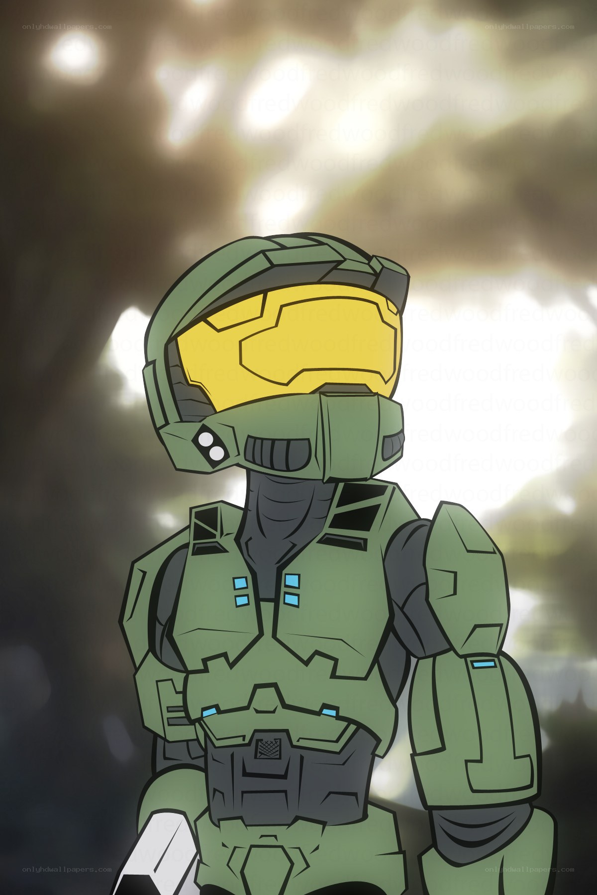 Master Chief in green armor