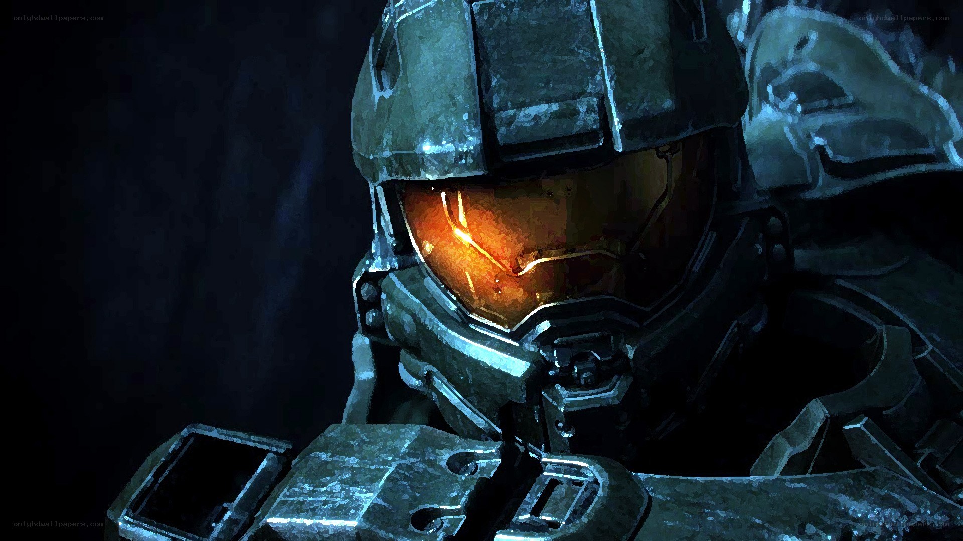 Master Chief in helmet