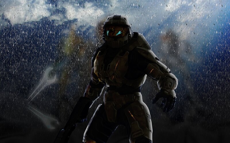 Master Chief in the rain
