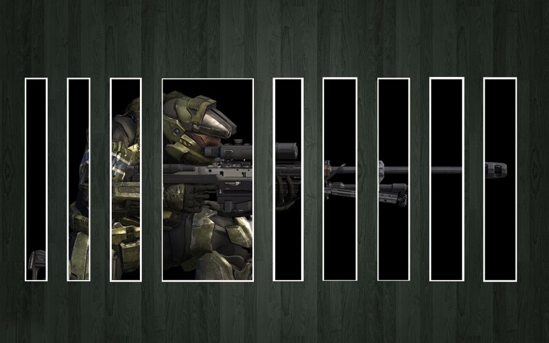 Master Chief sniper view