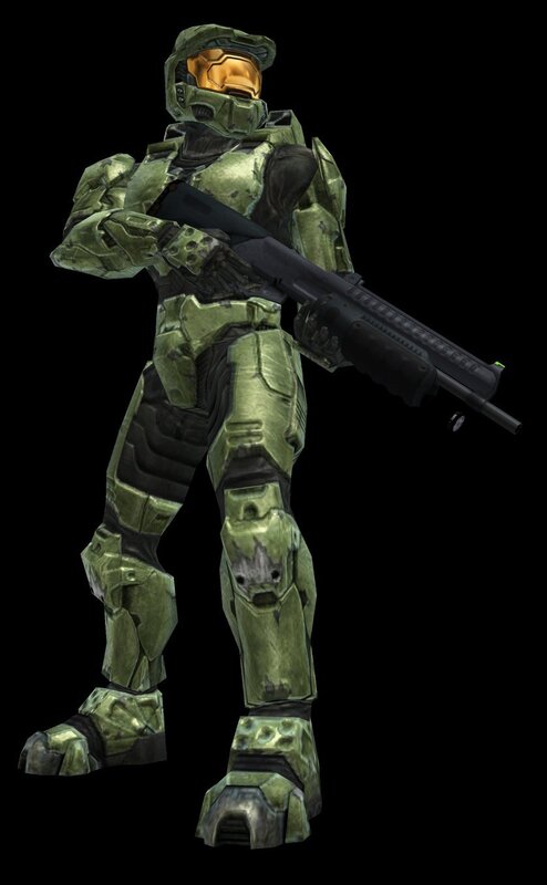Master Chief with assault rifle