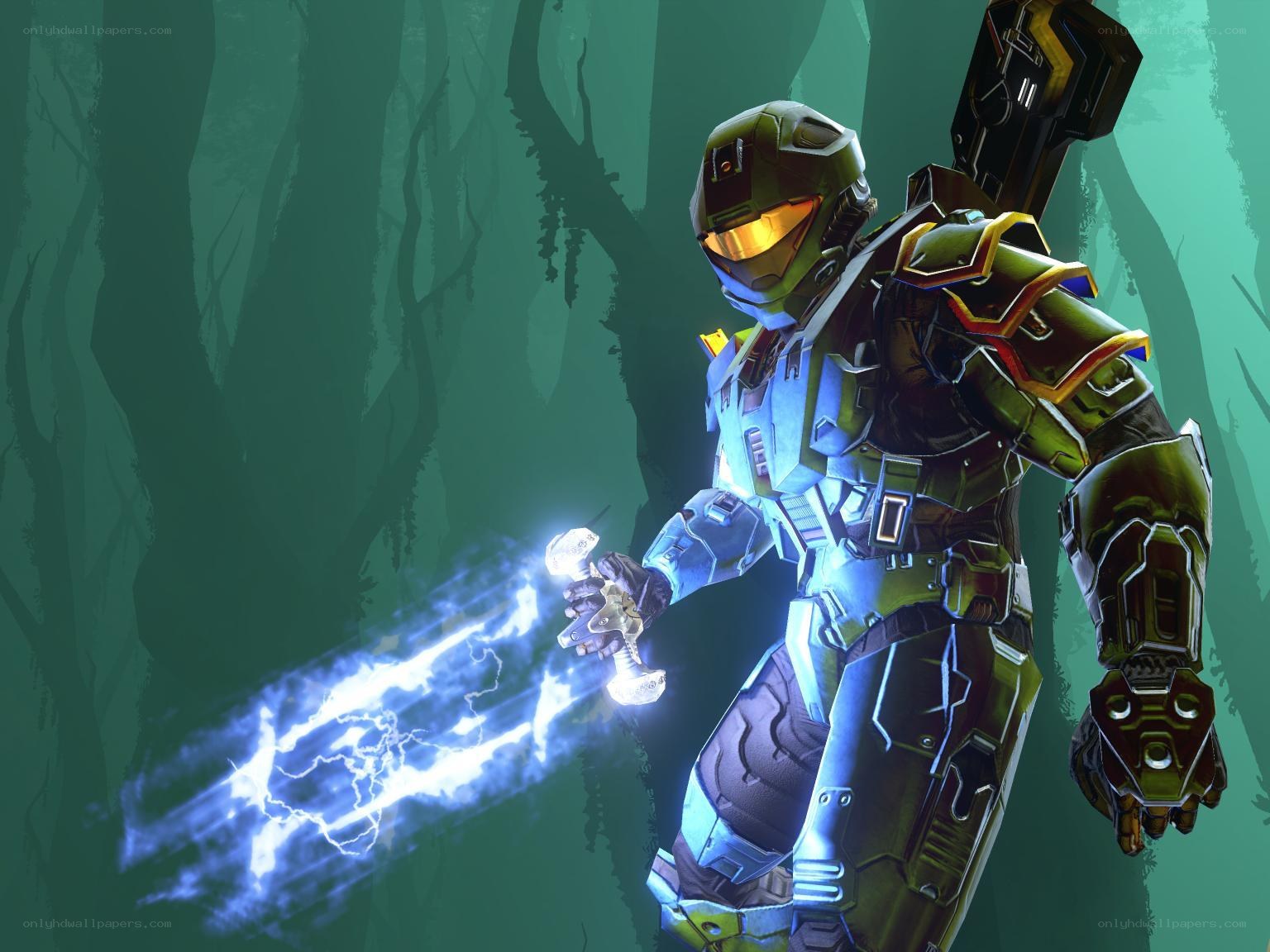 Master Chief with energy sword