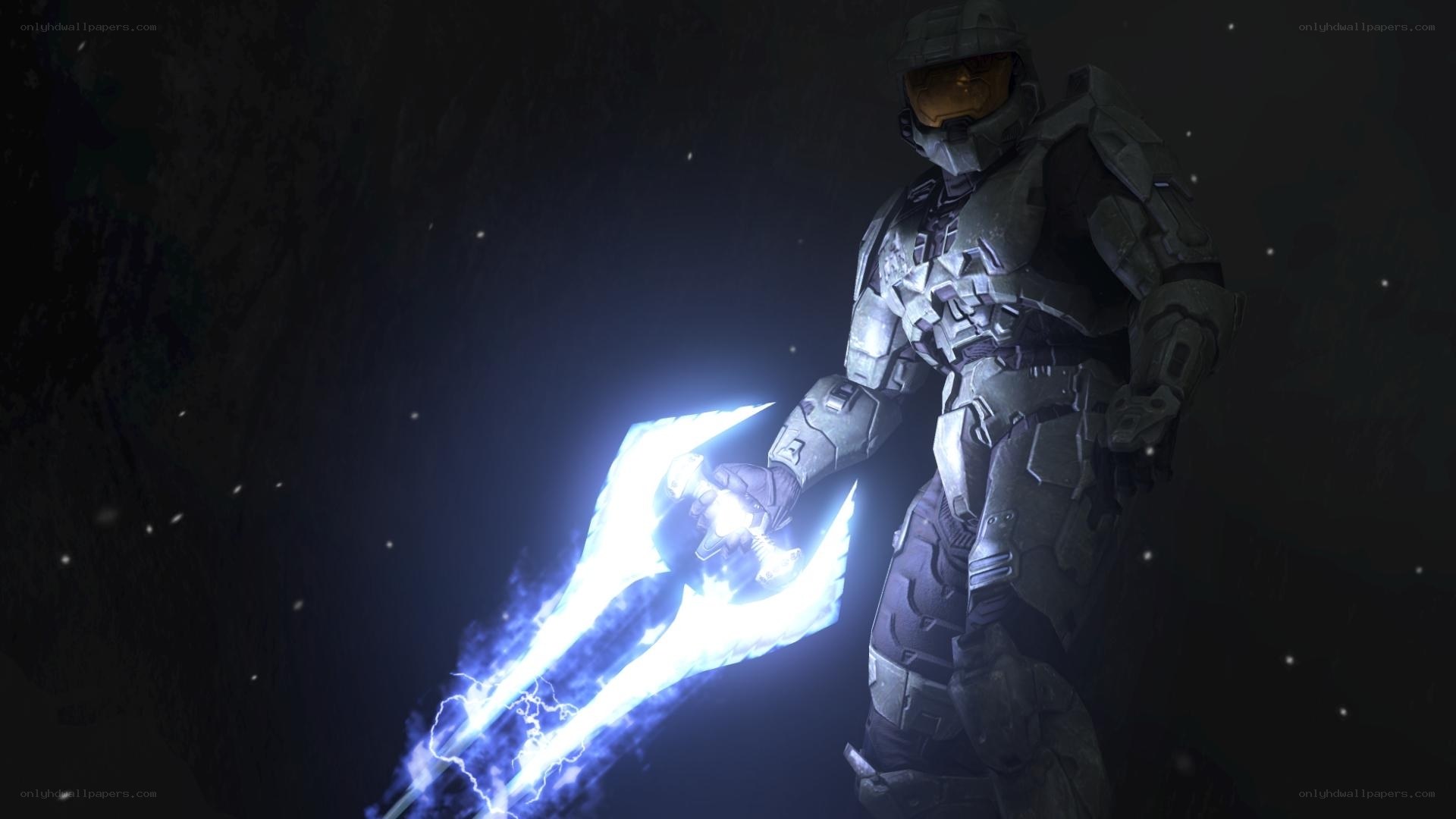 Master Chief with energy sword