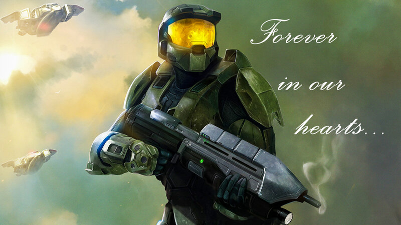 Master Chief with Rifle — Green