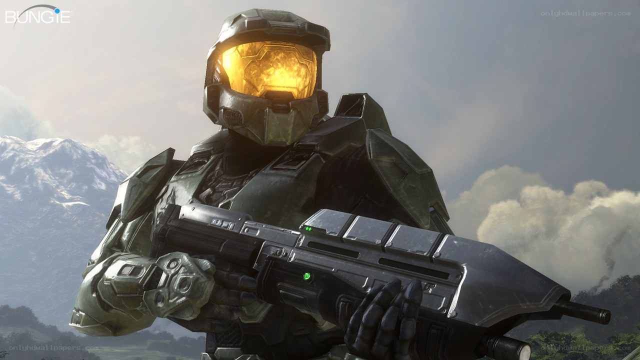 Master Chief with weapon
